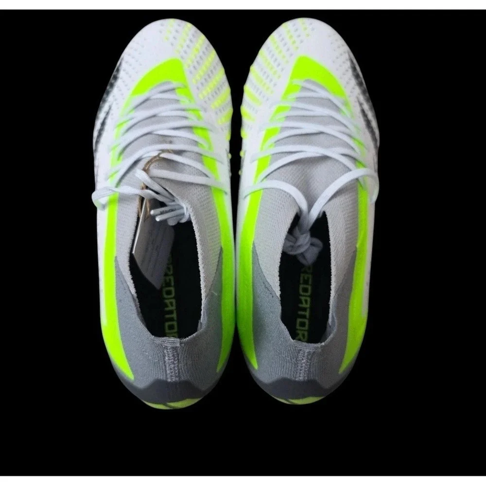 Adidas Predator Accuracy.1 FG White/Green Soccer Cleats Mens Size‎ 11 New GZ0035
